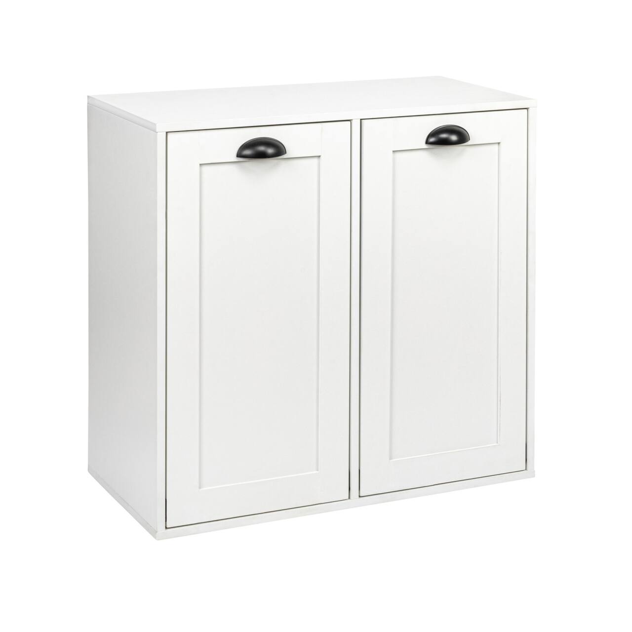 Household Essentials 30" Scandi White Finish Laundry Sorter Cabinet